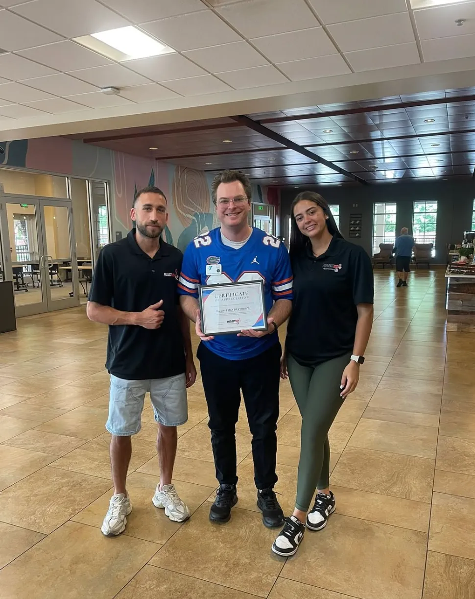 Certificate of appreciation presentation